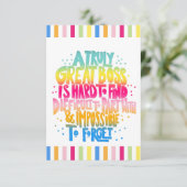 Boss-Wertungswoche Karte (Stehend Vorderseite)