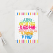 Boss-Wertungswoche Karte (Vorderseite/Rückseite Beispiel)