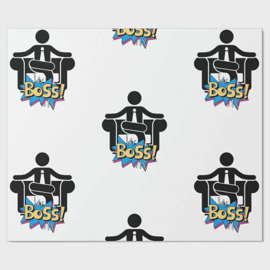 Boss Wrapping Paper Geschenkpapier (Flach)