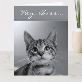 Boss, wünsche mir einen vollmundigen Geburtstag! Karte