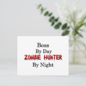 Boss/Zombie Hunter Postkarte (Stehend Vorderseite)
