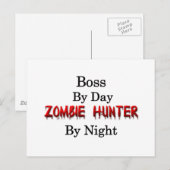 Boss/Zombie Hunter Postkarte (Vorne/Hinten)