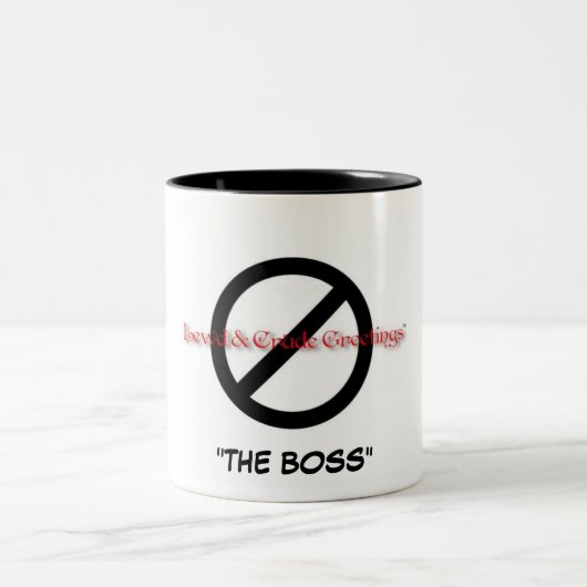 Boss-Zuhause-Tasse Zweifarbige Tasse (Mittel)
