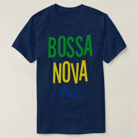 Bossa Nova Brasil Vintag Jazz Music T-Shirt (Design vorne)