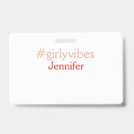 Bossbabe hashtag hellrosa hinzufügen Name Mädchen- Ausweis