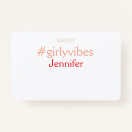 Bossbabe hashtag hellrosa hinzufügen Name Mädchen- Ausweis