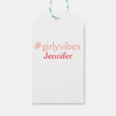 Bossbabe hashtag hellrosa hinzufügen Name Mädchen- Geschenkanhänger (Rückseite)