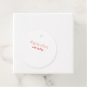 Bossbabe hashtag hellrosa hinzufügen Name Mädchen- Geschenkanhänger (Beispiel)