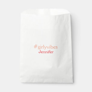 Bossbabe hashtag hellrosa hinzufügen Name Mädchen- Geschenktütchen