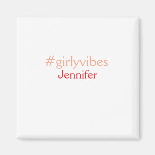 Bossbabe hashtag hellrosa hinzufügen Name Mädchen- Magnet