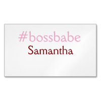 Bossbabe hashtag hellrosa hinzufügen Name Mädchen-