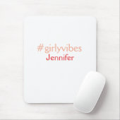 Bossbabe hashtag hellrosa hinzufügen Name Mädchen- Mousepad (Mit Mouse)