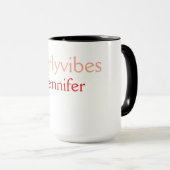 Bossbabe hashtag hellrosa hinzufügen Name Mädchen- Tasse (VorderseiteRechts)