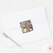 Bosschaert Blume Quadratischer Aufkleber (Umschlag)