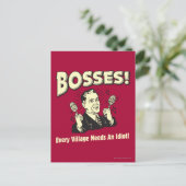 Bosse: Jedes Dorf braucht einen Idiot Postkarte (Stehend Vorderseite)