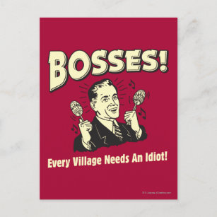 Bosse: Jedes Dorf braucht einen Idiot Postkarte