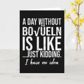 Boßeln lustige Sportgeschenkidee Karte (Gelbe Blume)