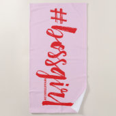 Bossgirl Beach Handtuch (Vorderseite)