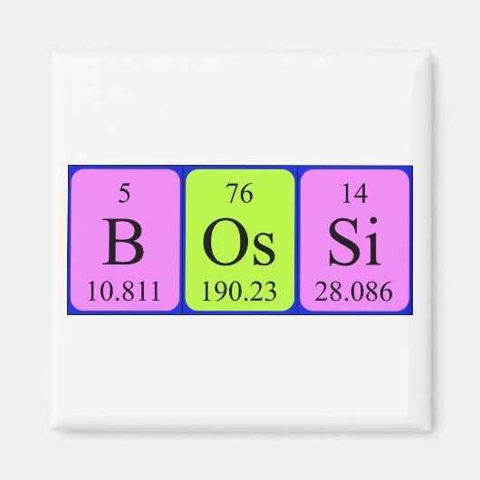 Bossi-Periodenmagnet Magnet (Vorne)