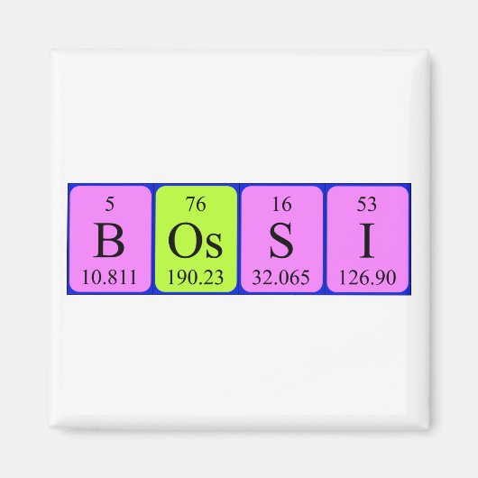 Bossi-Periodenmagnet Magnet (Vorne)