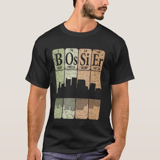 Bossier Periodensystem Elemente Bossier Louisiana  T-Shirt (Vorderseite)