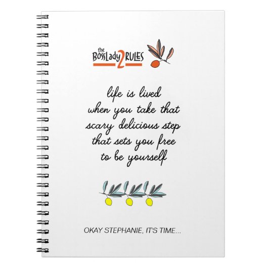 BossLady Regel 2 Motivierend Sprichwort für Untern Notizblock (Vorderseite)