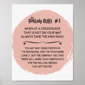 BossLady Regel 3 Das Sprichwort auf Hoher Straße Poster (Vorne)