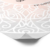 BossLady Regeln 4 Pink Gray Mandala Motivierend Poster (Ecke)