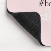 #Bosslady | Rosa | Kalligrafie | INDIVIDUELLE NAME Mousepad (Ecke)