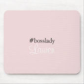 #Bosslady | Rosa | Kalligrafie | INDIVIDUELLE NAME Mousepad (Vorne)