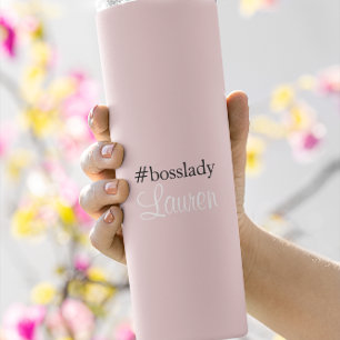 #Bosslady   Rosa   Kalligrafie   INDIVIDUELLE NAME Thermosbecher