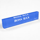 BOSSMAN Desk Namplate Namensplakette