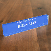 BOSSMAN Desk Namplate Namensplakette (Seite)
