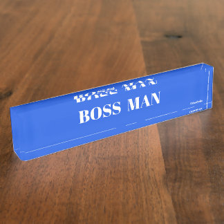 BOSSMAN Desk Namplate Namensplakette