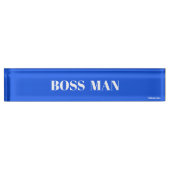 BOSSMAN Desk Namplate Namensplakette (Vorderseite)