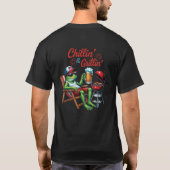 Bossman's Backyard Eats Chillin' & Grillin' Frosch T-Shirt (Rückseite)