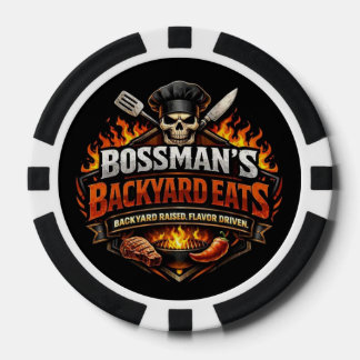 Bossmans Hinterhof-Essen Pokerchips
