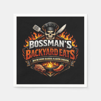 Bossmans Hinterhof-Essen Serviette