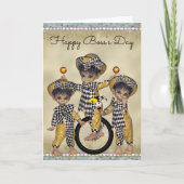 Boss's Day Card mit Clown-Mitarbeitern Karte (Vorderseite)