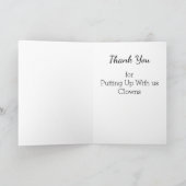 Boss's Day Card mit Clown-Mitarbeitern Karte (Innenseite)