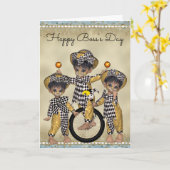 Boss's Day Card mit Clown-Mitarbeitern Karte (Gelbe Blume)