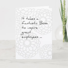 Boss's Day Card von Mitarbeitern Karte