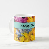 Boss's Day Danke Gerbera Daisies Kaffeetasse (Vorderseite Links)