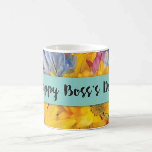 Boss's Day Danke Gerbera Daisies Kaffeetasse (Mittel)