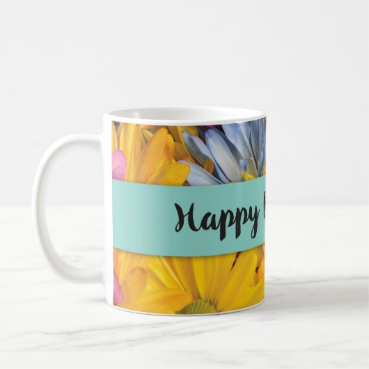 Boss's Day Danke Gerbera Daisies Kaffeetasse (Links)