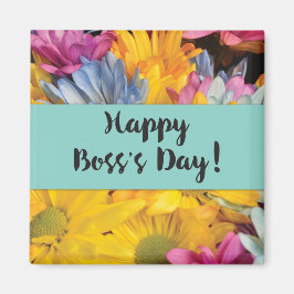 Boss's Day Danke Gerbera Daisies Magnet
