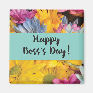 Boss's Day Danke Gerbera Daisies Magnet