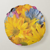 Boss's Day Danke Gerbera Daisies Rundes Kissen (Rückseite)