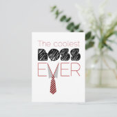 Boss's Day Postkarte (Stehend Vorderseite)