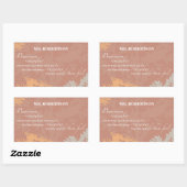 Boss's Day Wild Blume Silhouetten auf Brown Rechteckiger Aufkleber (Blatt)